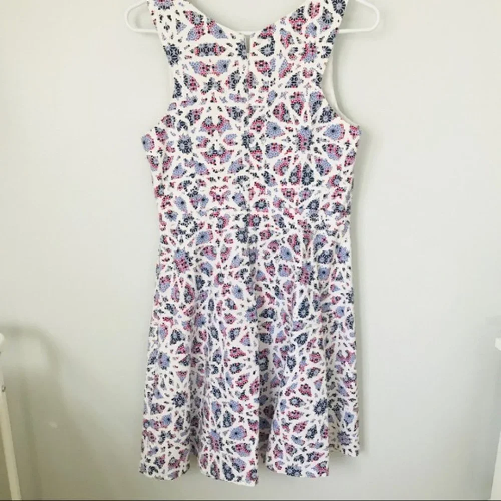 CeCe Mosaic Cutout Fit & Flare Dress - Picture 2 of 6